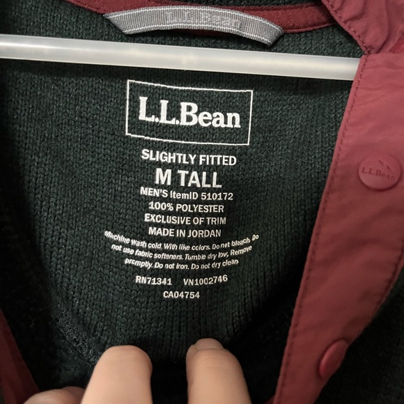 SOLD L.L. Bean Men’s Colorblock Sweater | Size M (tall) - Picture 2 of 3